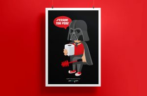 Affiche Dark Vador "J'essuie ton père"