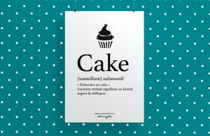Affiche "Démouler un cake (2)"