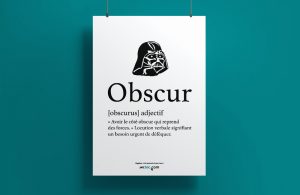 Affiche Dark Vador "Côté obscur"