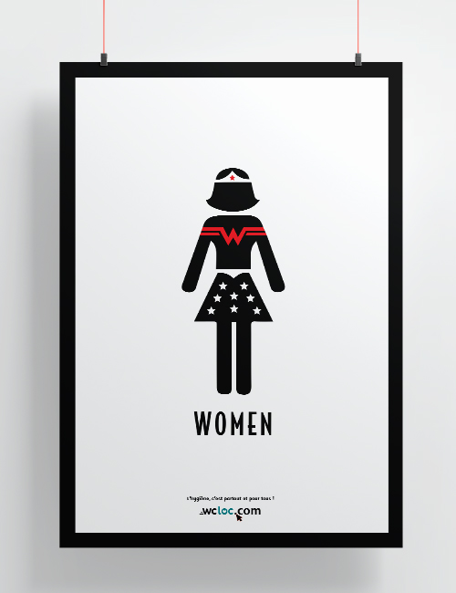 Les Trophées JLM. Affiche toilette femme