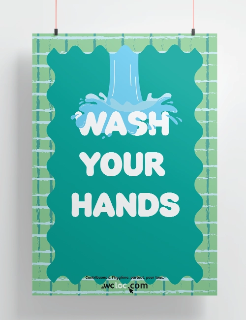 Affiche Wash your hands