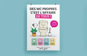 Affiche "Des WC propres"
