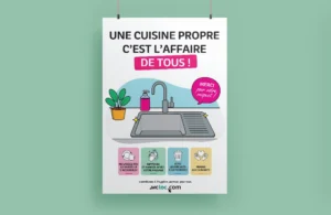 Affiche "Une cuisine propre"