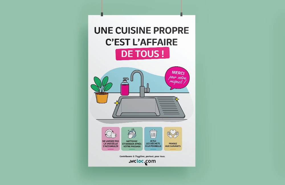 Affiche "Une cuisine propre"