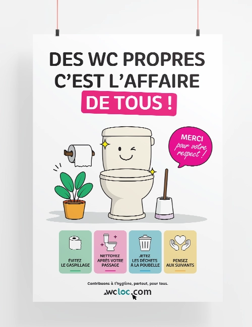 Vignette Affiche Des WC propres
